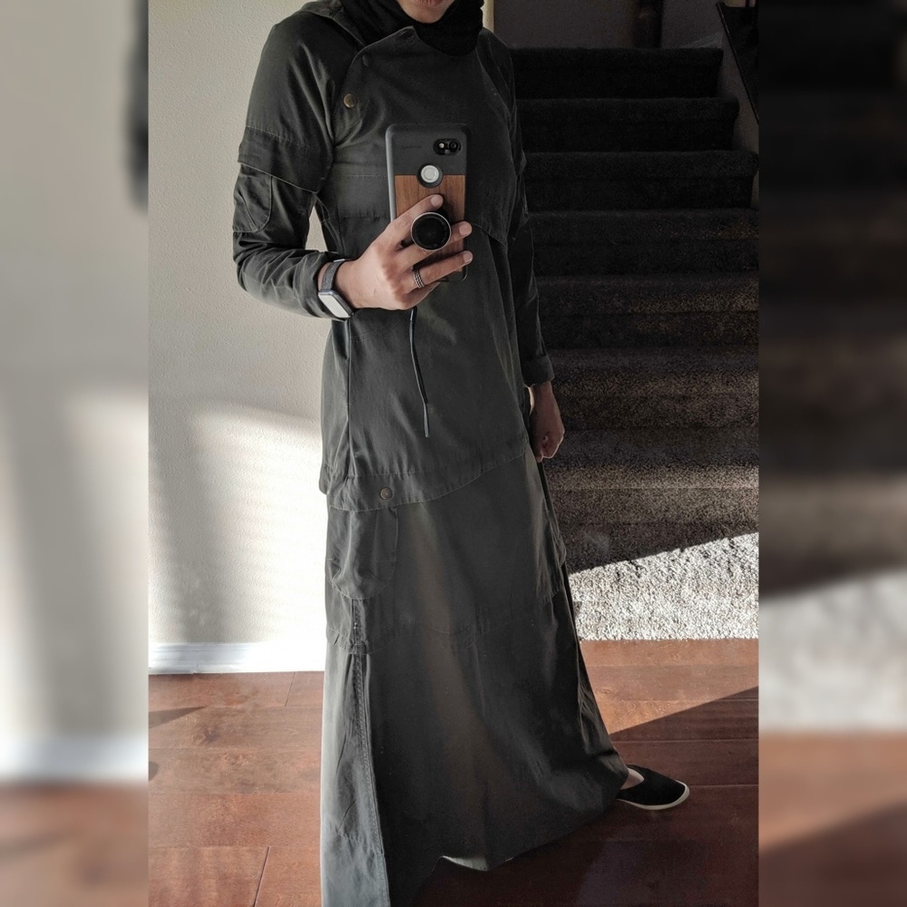 Abaya Dress with Hoodie